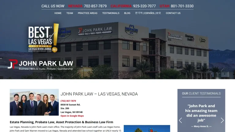 John Park Law - Las Vegas, NV - Attorney in Las Vegas