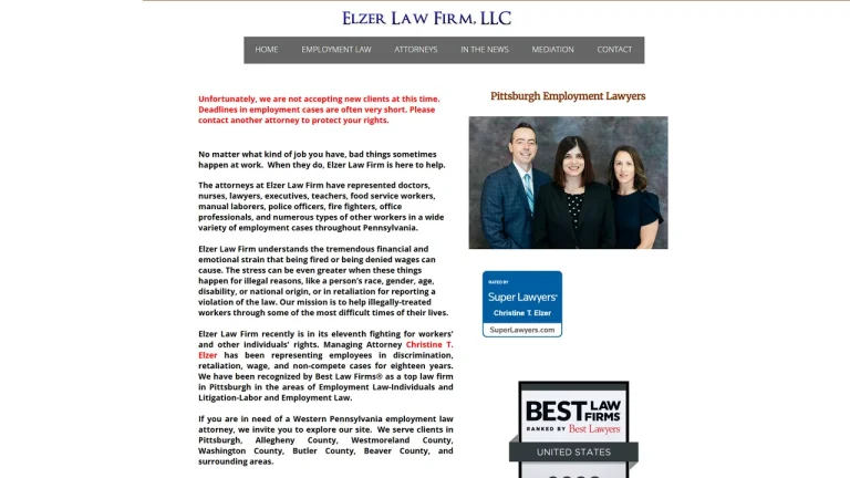 Elzer Law Firm, LLC - Pittsburgh, PA - Attorney in Pittsburgh
