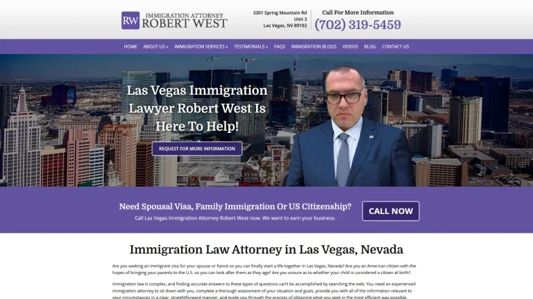 Immigration Lawyer Robert West - Las Vegas, NV - Attorney in Las Vegas