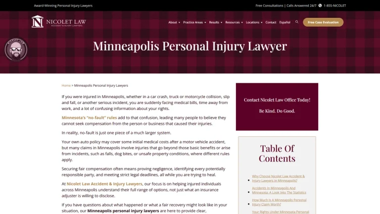 Nicolet Law Accident & Injury Lawyers - Minneapolis, MN - Attorney in Minneapolis