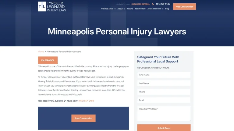 Tyroler Leonard Injury Law - Minneapolis, MN - Attorney in Minneapolis