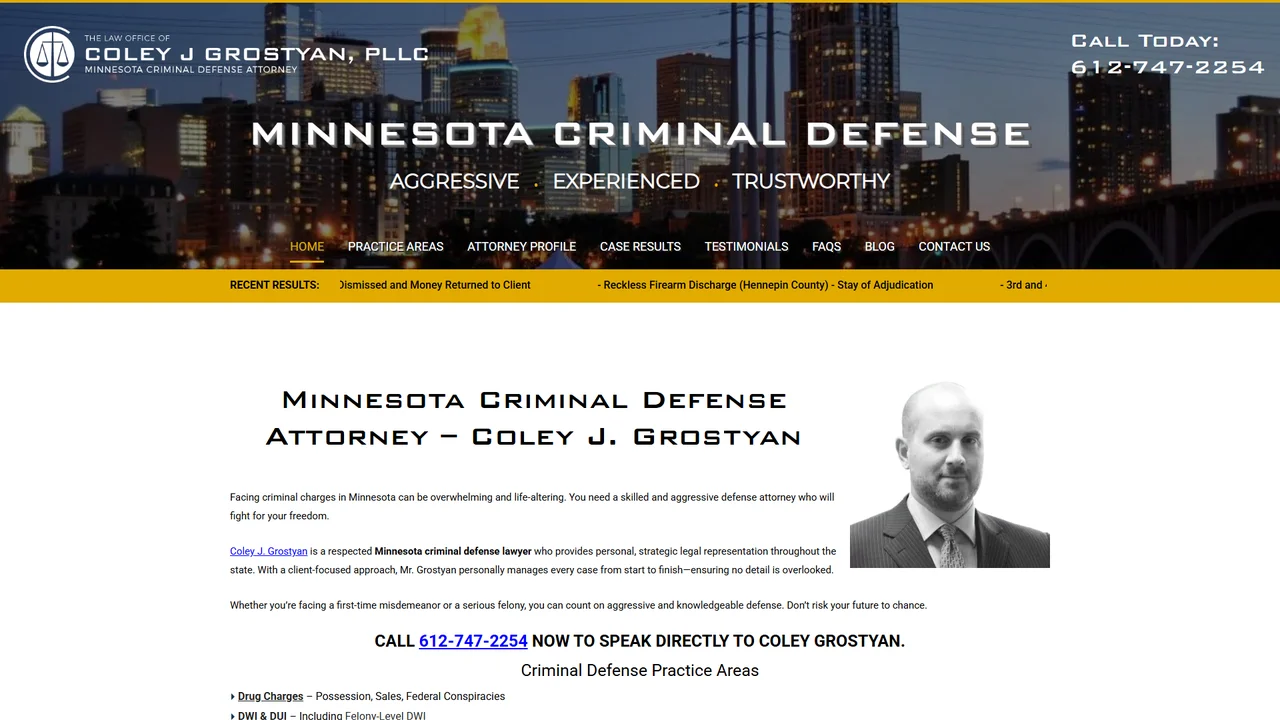 Law Office of Coley J. Grostyan, PLLC - Minneapolis, MN office in Minneapolis, Minnesota