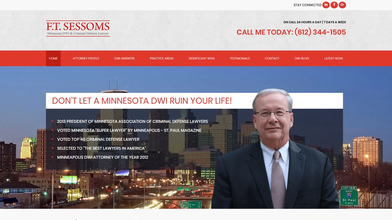 F.T. Sessoms, DWI & Criminal Defense Lawyer - Minneapolis, MN office in Minneapolis, Minnesota