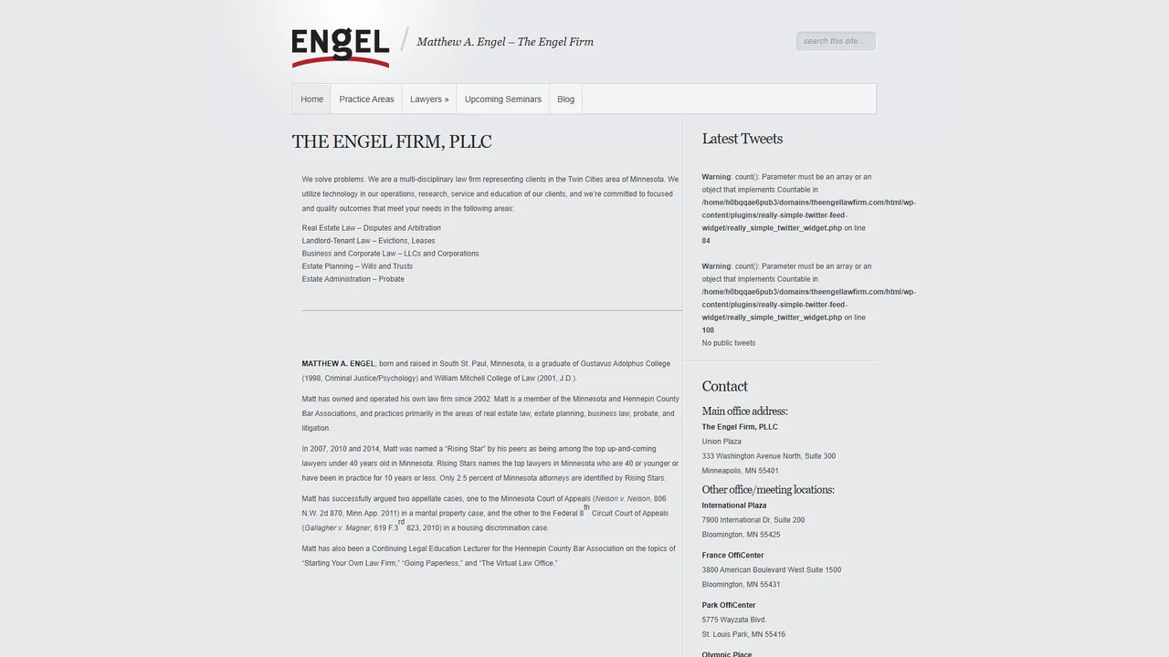 Engel Law Firm PLLC - Minneapolis, MN office in Minneapolis, Minnesota