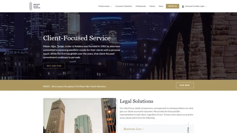 Meyer, Njus, Tanick, Linder and Robbins, PA - Minneapolis, MN - Attorney in Minneapolis