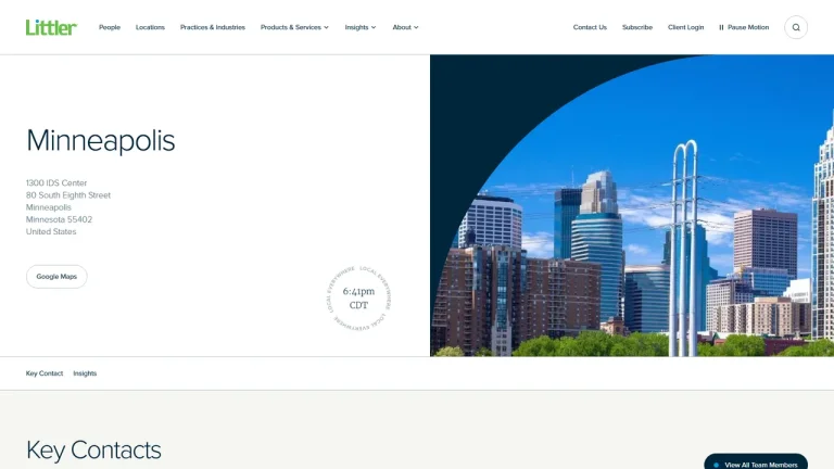 Littler Mendelson P.C. - Minneapolis, MN - Attorney in Minneapolis