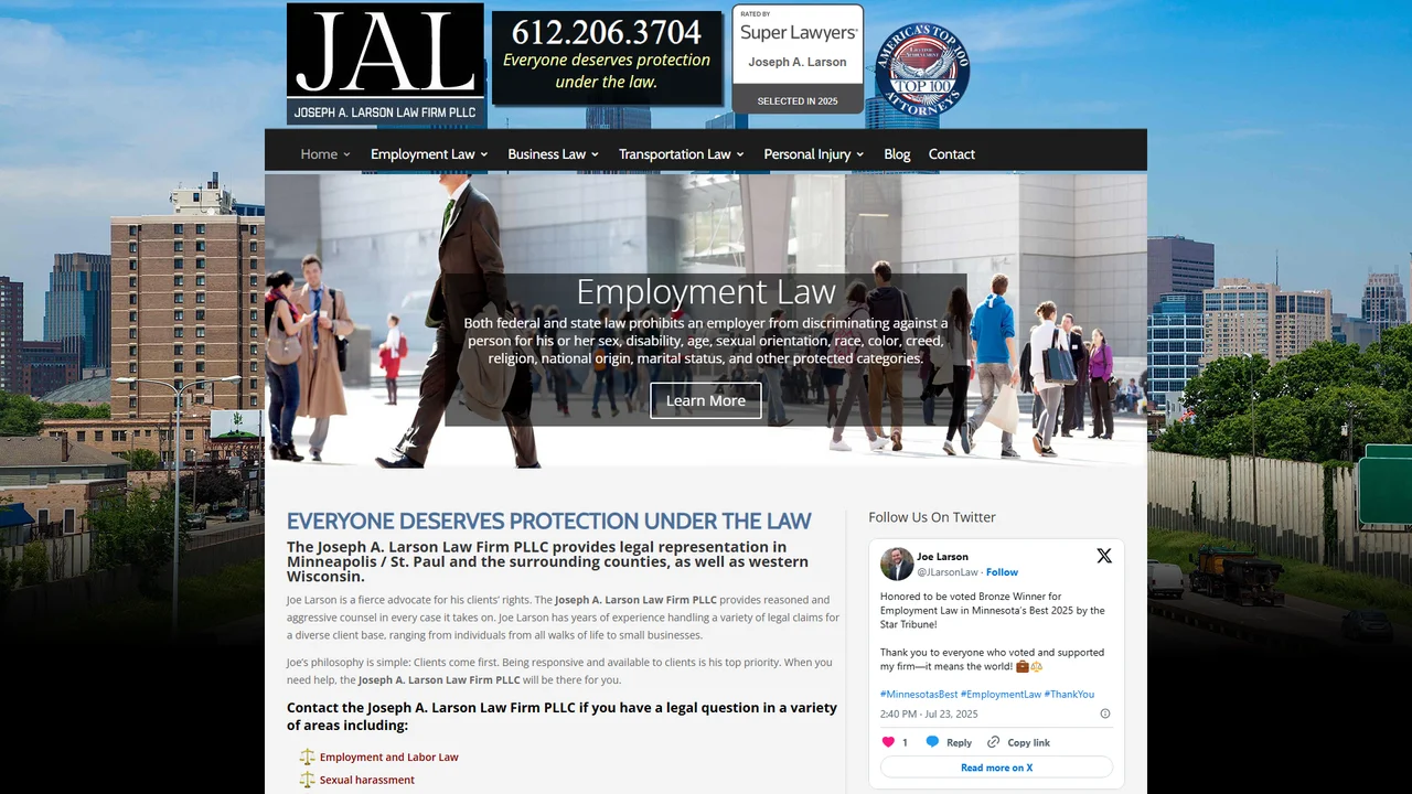 Joseph A. Larson Law Firm PLLC - Minneapolis, MN office in Minneapolis, Minnesota