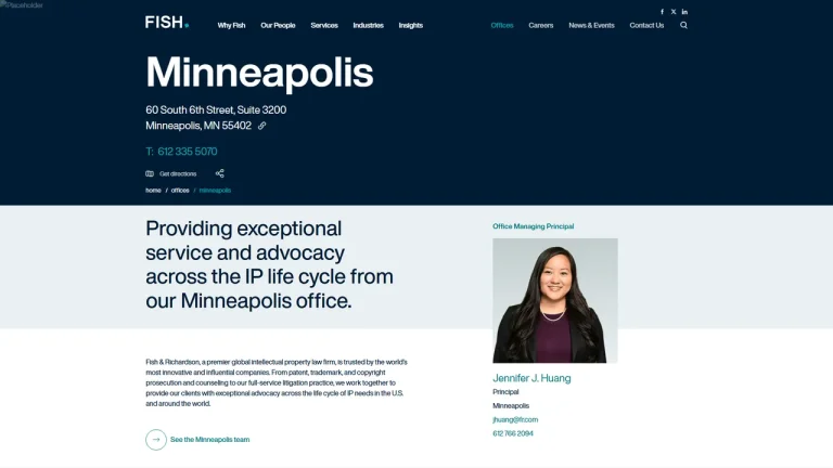 Fish & Richardson P.C. - Minneapolis, MN - Attorney in Minneapolis