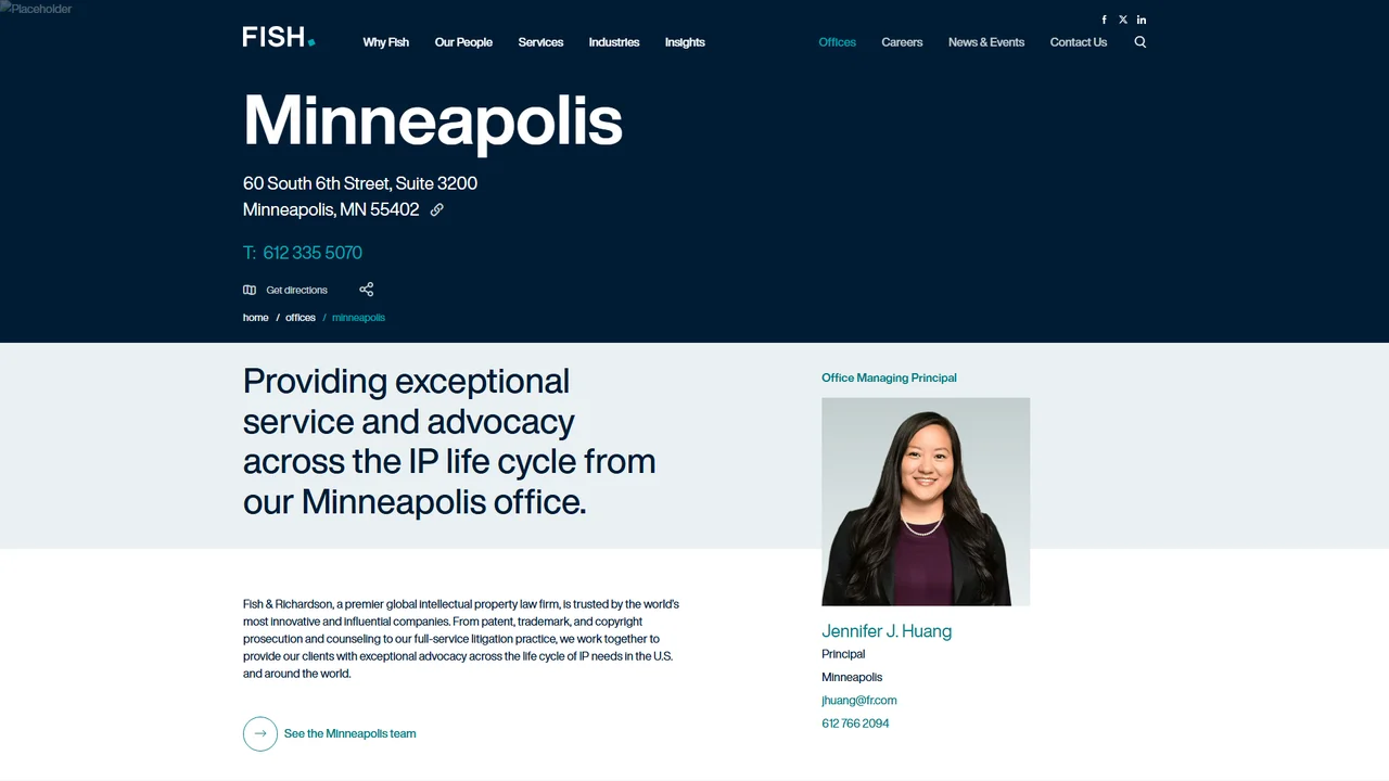 Fish & Richardson P.C. - Minneapolis, MN office in Minneapolis, Minnesota