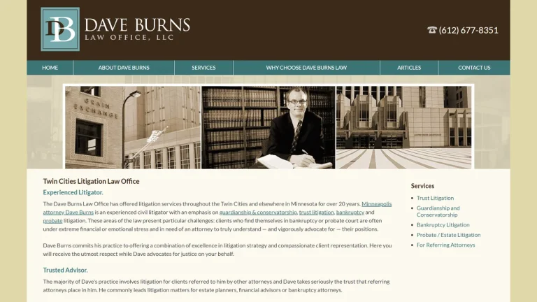 Dave Burns Law Office, LLC - Minneapolis, MN - Attorney in Minneapolis