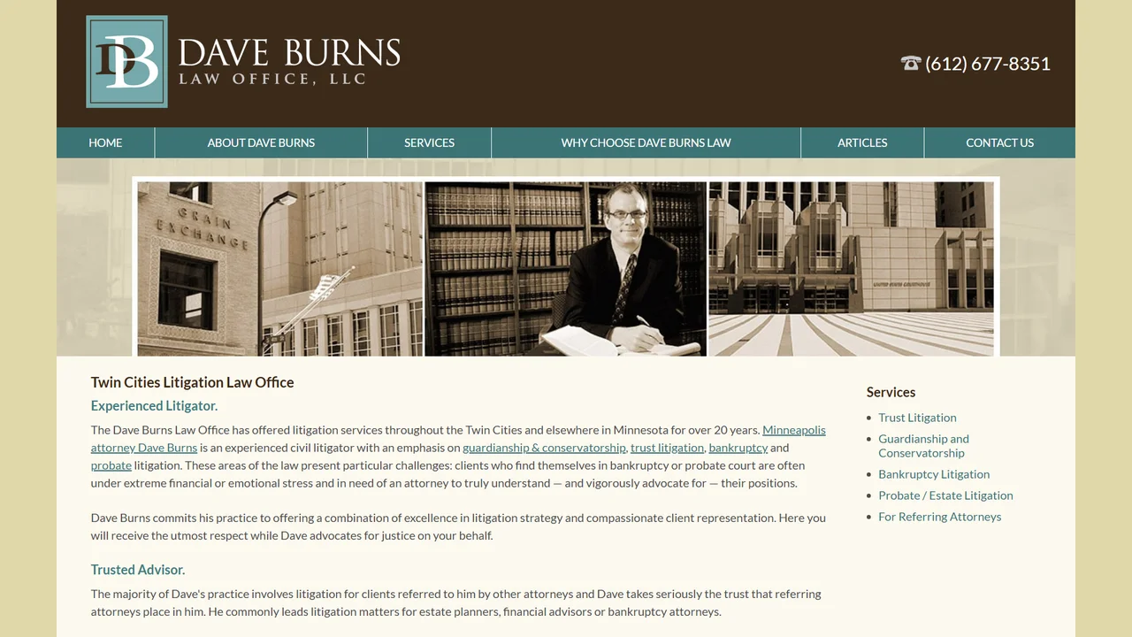 Dave Burns Law Office, LLC - Minneapolis, MN office in Minneapolis, Minnesota