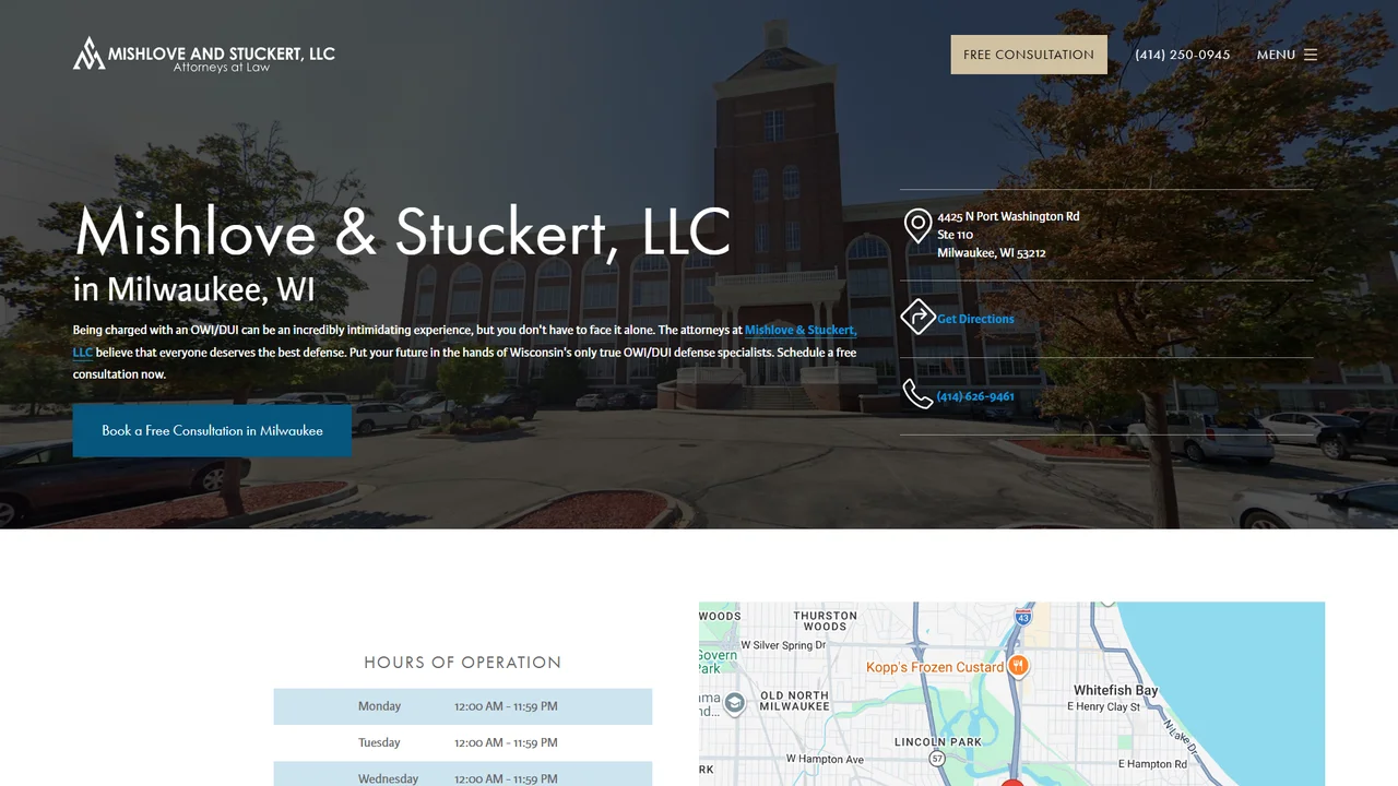 Mishlove and Stuckert, Attorneys at Law - Milwaukee, WI office in Milwaukee, Wisconsin