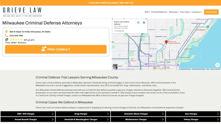 Grieve Law Criminal Defense - Milwaukee, WI - Attorney in Milwaukee