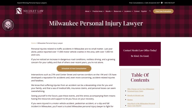 Nicolet Law Accident & Injury Lawyers - Milwaukee, WI - Attorney in Milwaukee