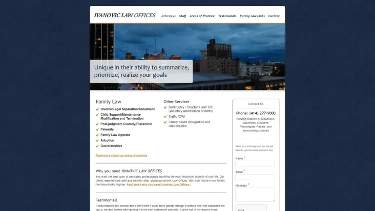 Ivanovic Law Offices - Milwaukee, WI - Attorney in Milwaukee