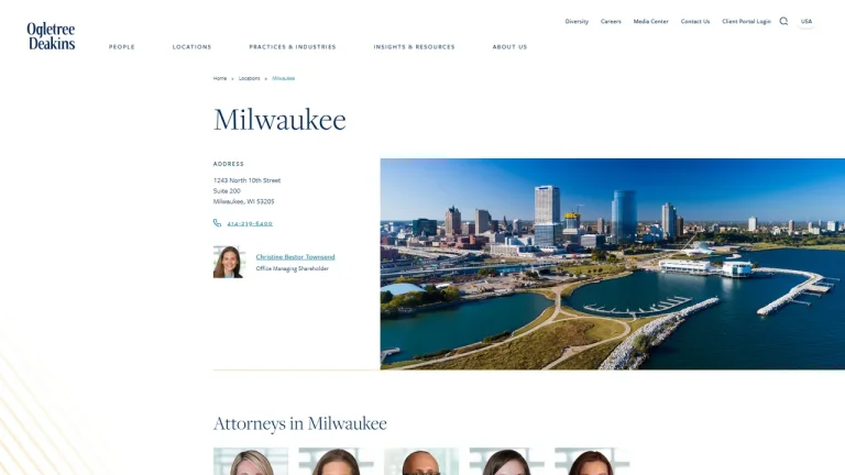 Ogletree Deakins - Milwaukee, WI - Attorney in Milwaukee
