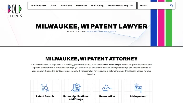 Bold Patents Law Firm - Milwaukee, WI - Attorney in Milwaukee