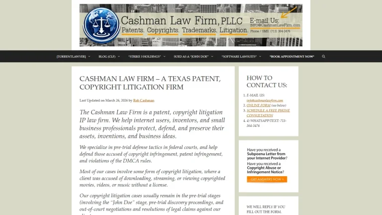 Cashman Law Firm, PLLC - Houston, TX - Attorney in Houston