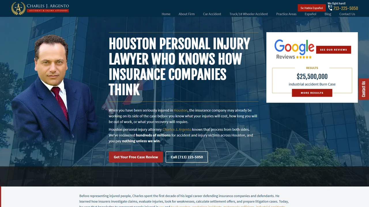 Charles J. Argento & Associates Accident & Injury Lawyers - Houston, TX office in Houston, Texas