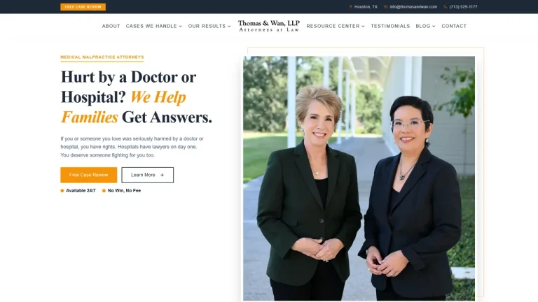 Thomas and Wan Medical Malpractice Attorneys - Houston, TX - Attorney in Houston