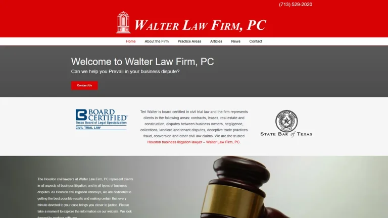 Walter Law Firm, PC - Houston, TX - Attorney in Houston