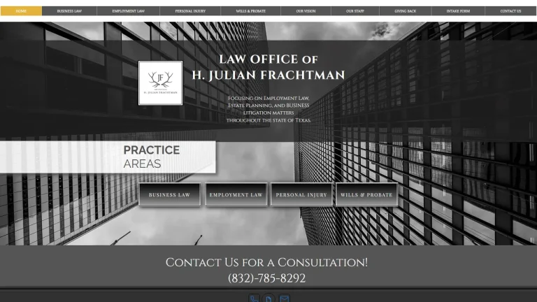 Law Office of H. Julian Frachtman - Houston, TX - Attorney in Houston