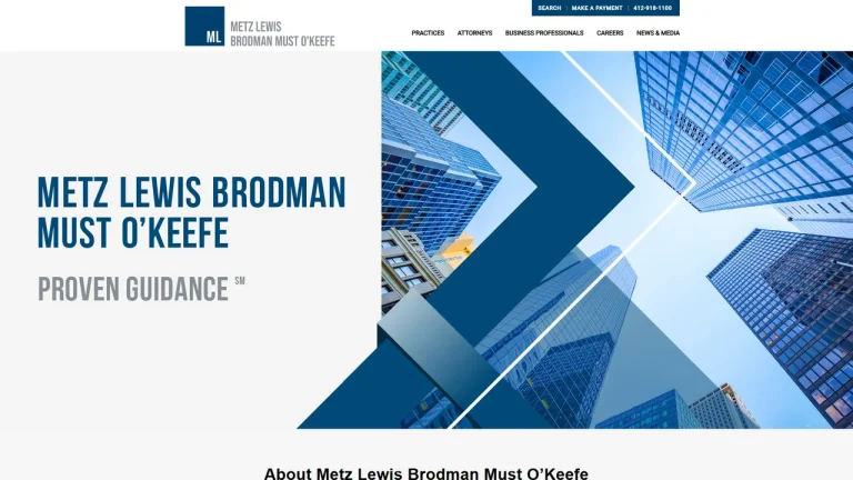 Metz Lewis Brodman Must O'Keefe LLC - Pittsburgh, PA - Attorney in Pittsburgh