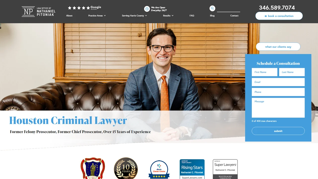 Law Office of Nathaniel Pitoniak - Houston, TX office in Houston, Texas