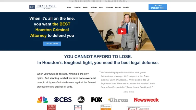 Neal Davis Law: Criminal Defense - Houston, TX - Attorney in Houston