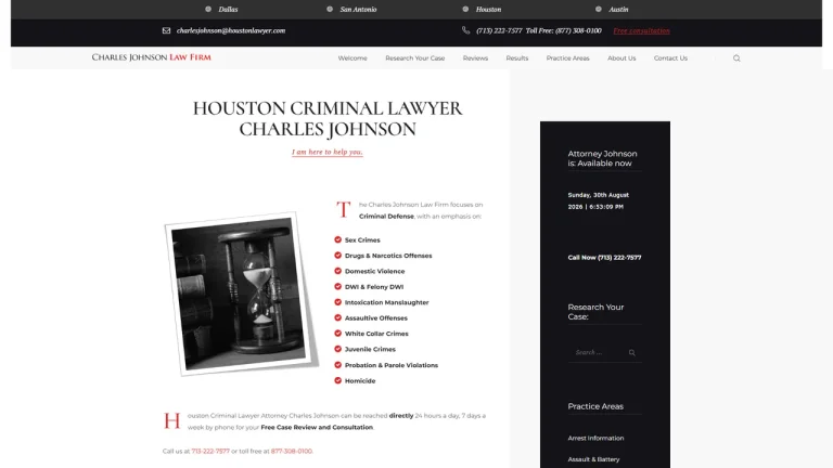 Charles Johnson Law Firm - Houston, TX - Attorney in Houston