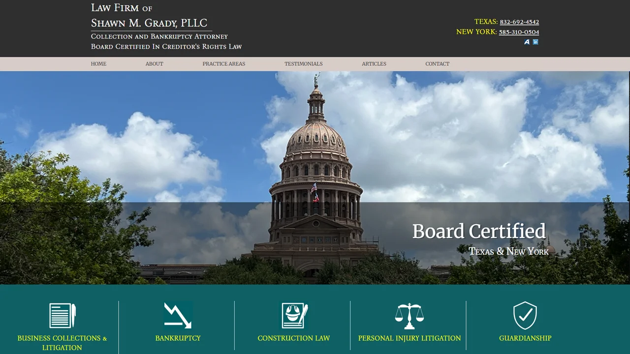 Houston Collection and Bankruptcy Attorney - Law Firm of Shawn M. Grady - Houston, TX office in Houston, Texas