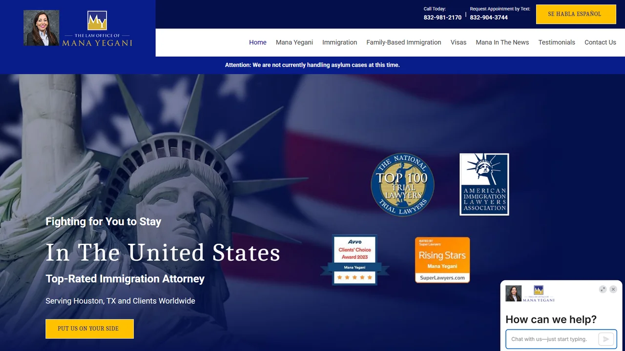 The Law Office of Mana Yegani - Houston, TX office in Houston, Texas