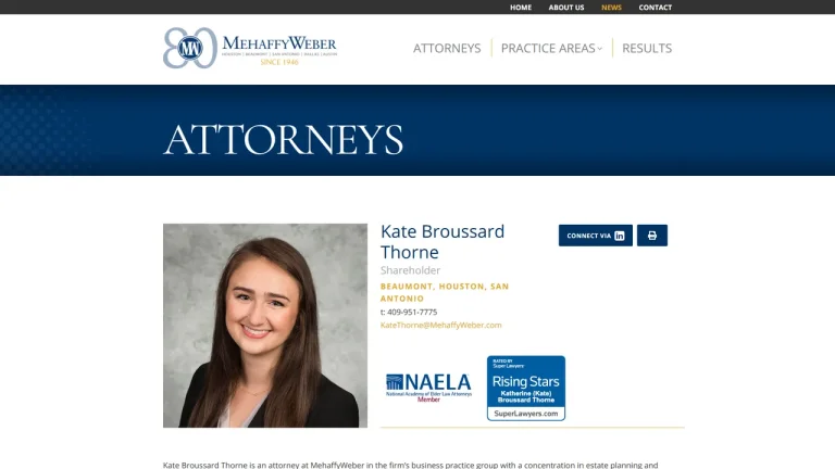 Kate Broussard Thorne, Attorney at Law - Houston, TX - Attorney in Houston
