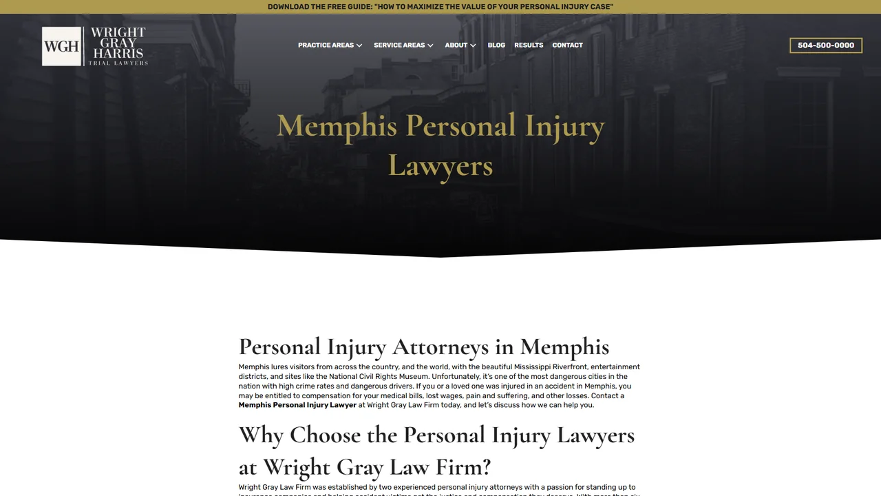 Wright Gray Trial Lawyers - Memphis, TN office in Memphis, Tennessee