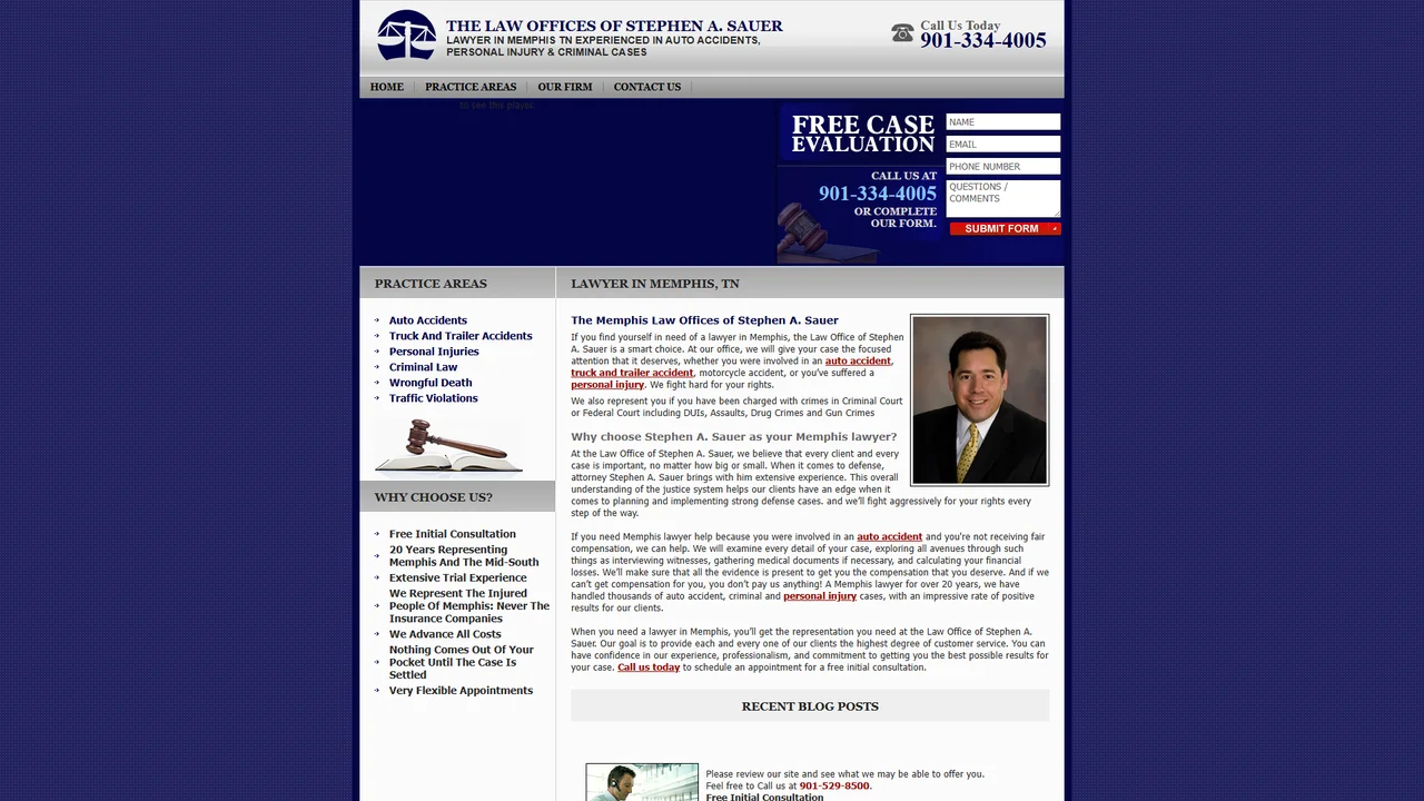 Stephen A. Sauer, Attorney at Law - Memphis, TN office in Memphis, Tennessee