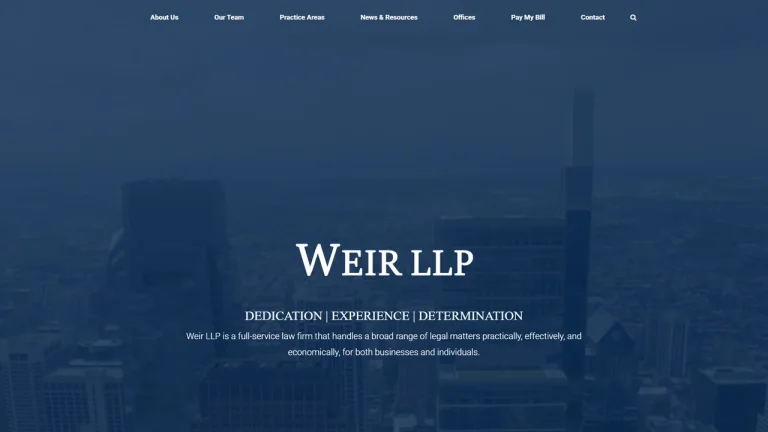 Weir LLP - Philadelphia, PA - Attorney in Philadelphia