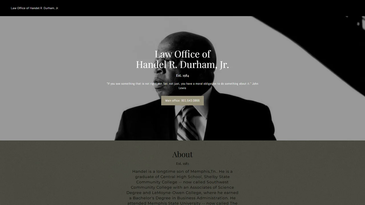 Law Office of Handel R. Durham, Jr. - Memphis, TN office in Memphis, Tennessee