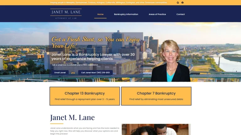 Janet M. Lane - Memphis TN - Bankruptcy Attorney at Law - Memphis, TN - Attorney in Memphis