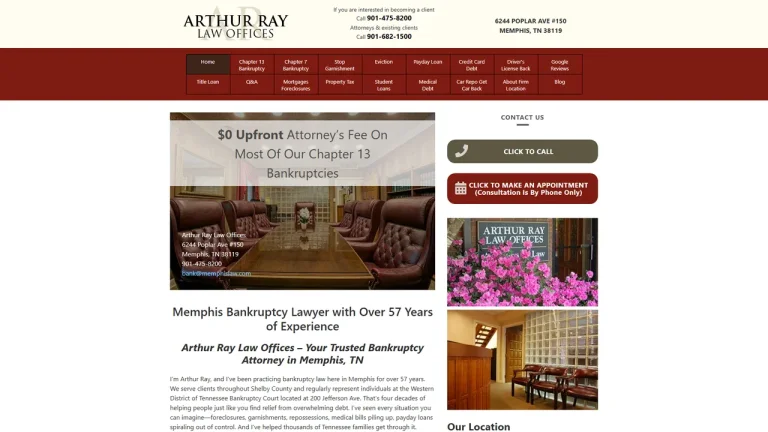 Arthur Ray Law Offices - Memphis, TN - Attorney in Memphis