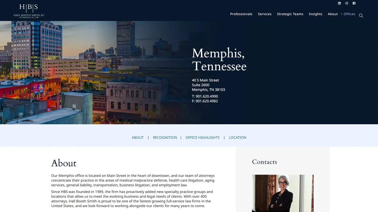 Hall Booth Smith, P.C. - Memphis, TN office in Memphis, Tennessee
