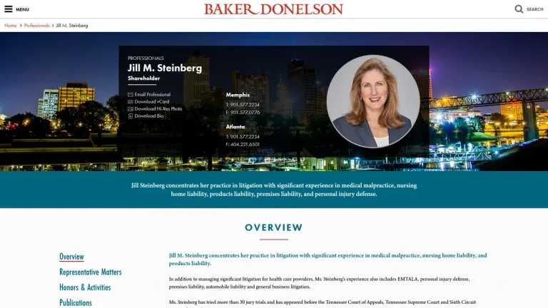 Jill Steinberg - Baker Donelson - Memphis, TN - Attorney in Memphis