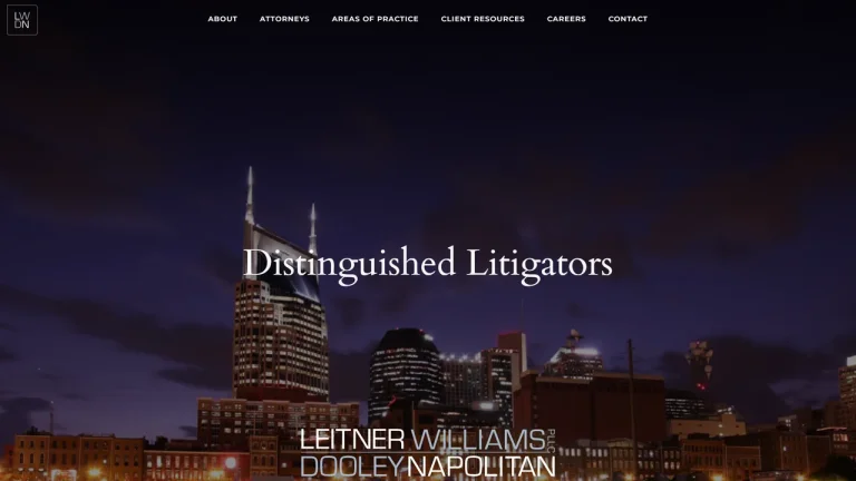 Leitner, Williams, Dooley and Napolitan, PLLC - Memphis, TN - Attorney in Memphis