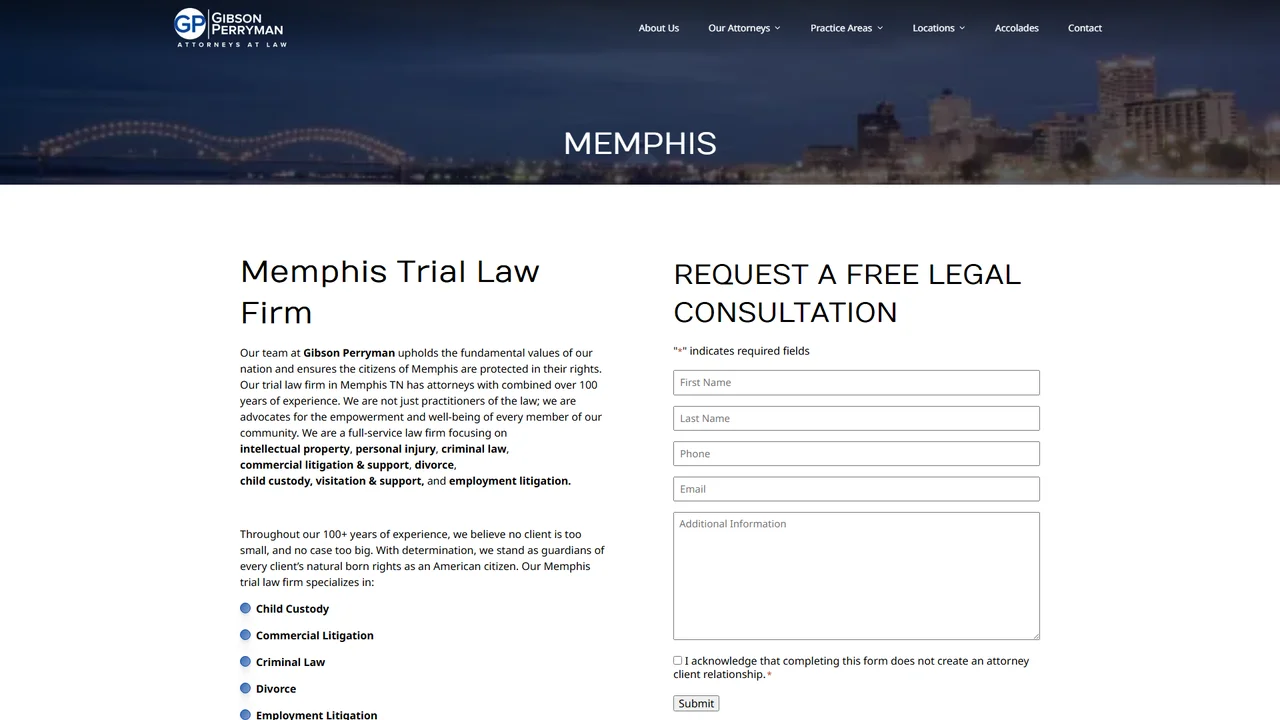 Gibson Perryman Attorneys at Law - Memphis, TN office in Memphis, Tennessee