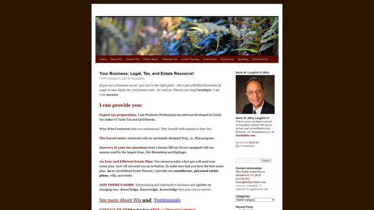 Wis Laughlin - Memphis, TN - Attorney in Memphis