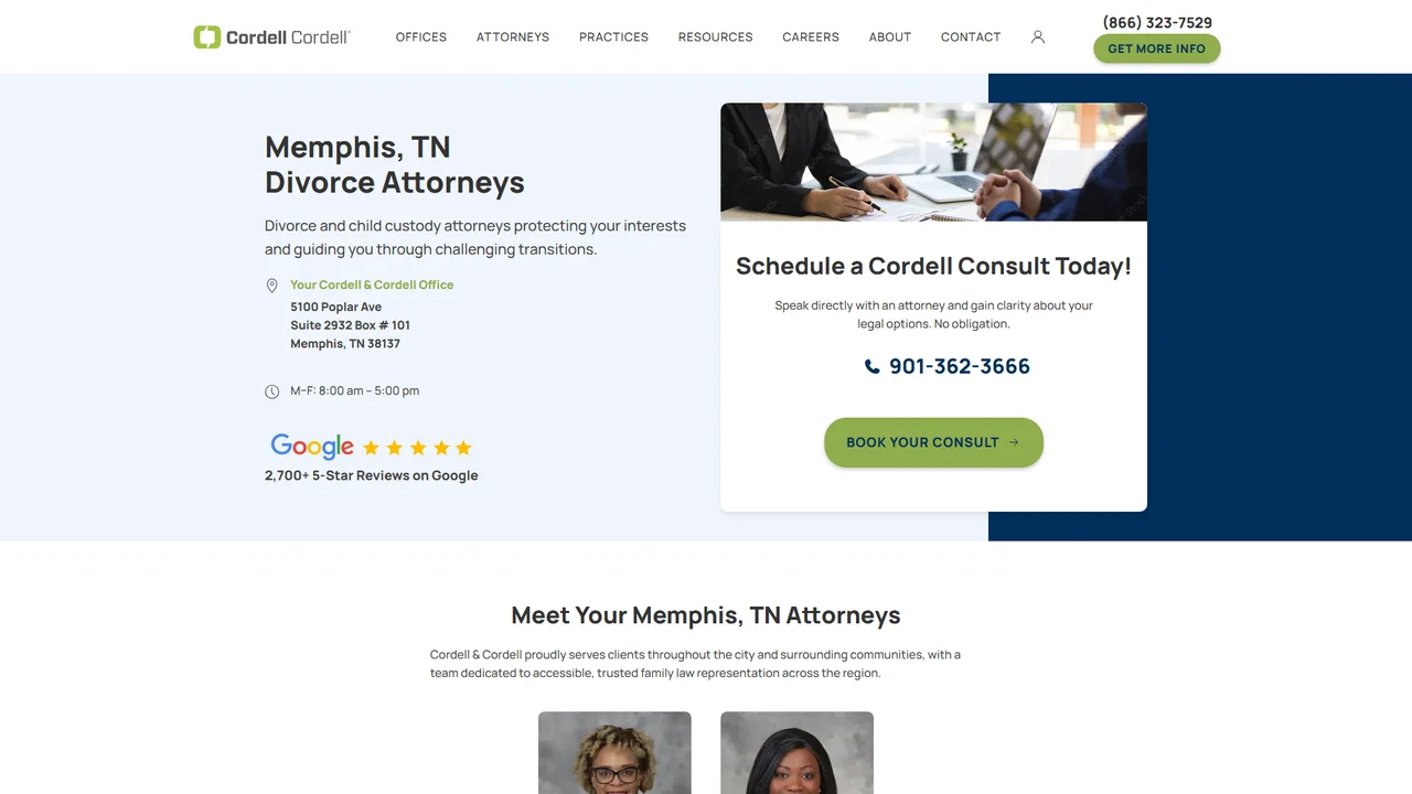 Cordell & Cordell - Memphis, TN office in Memphis, Tennessee