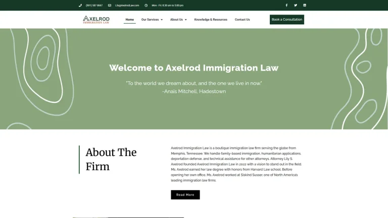 Axelrod Immigration Law, PLLC - Memphis, TN - Attorney in Memphis