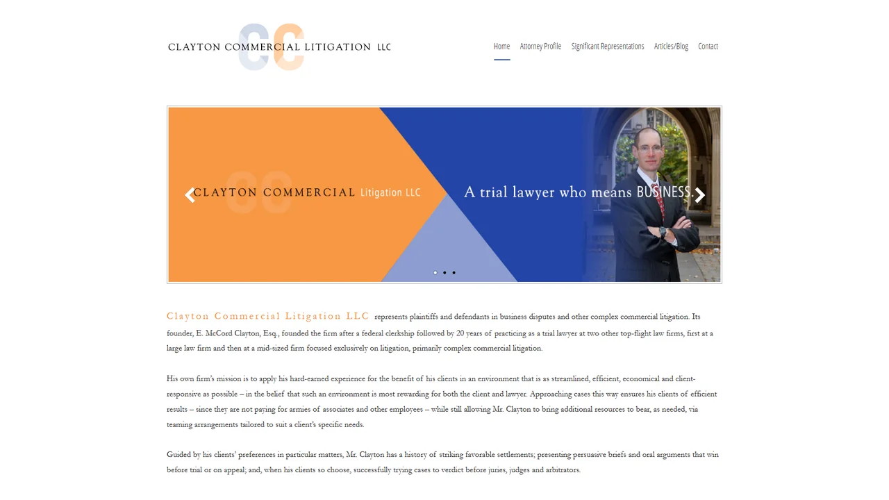 Clayton Commercial Litigation LLC - Philadelphia, PA office in Philadelphia, Pennsylvania