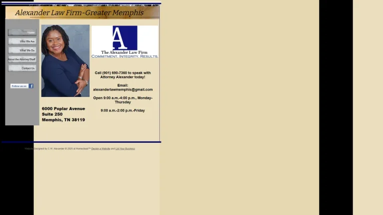 Alexander Law Firm - Memphis, TN - Attorney in Memphis