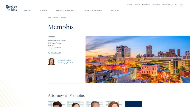 Ogletree Deakins - Memphis, TN - Attorney in Memphis
