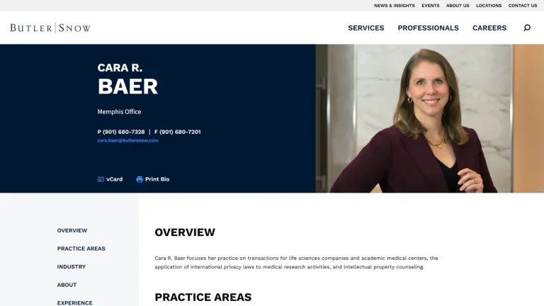 Cara R. Baer - Butler Snow LLP - Memphis, TN - Attorney in Memphis